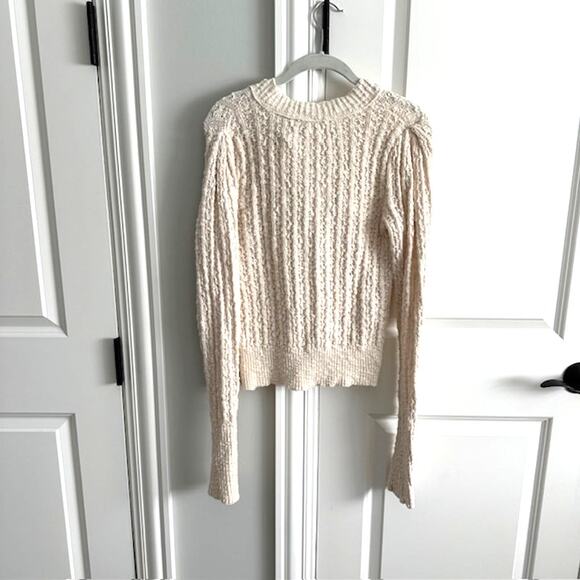 Free People All My Friends Henley Sweater Size: Small Color: Cream - Picture 4 of 8